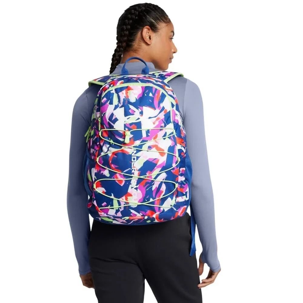 Under Armour Hustle Sport 6.0 Backpack Unisex Tech Blue Shoulder Strap JAX2131